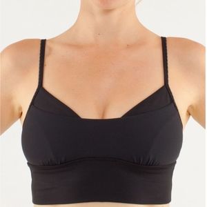 EUC Lululemon 105F bra black longline sz2